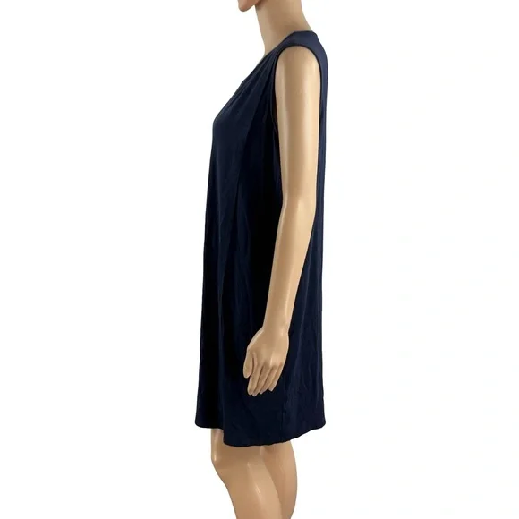 Eileen Fisher Navy Sleeveless Tank Dress Size M - Picture 4 of 7